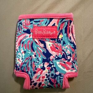 Lilly Pulitzer Girls' Pink & Blue Patterned drink koozie
